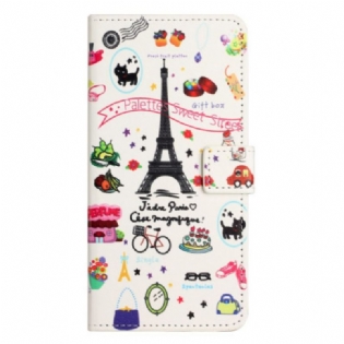 Læder Cover OnePlus 10T 5G Jeg Elsker Paris