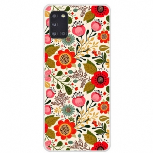Cover Samsung Galaxy A31 Blomstertapet