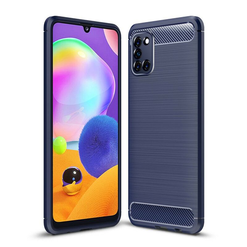 Cover Samsung Galaxy A31 Børstet Kulfiber