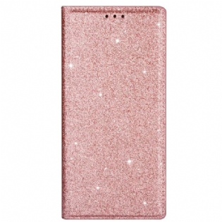 Cover Samsung Galaxy A31 Flip Cover Sequin Stil