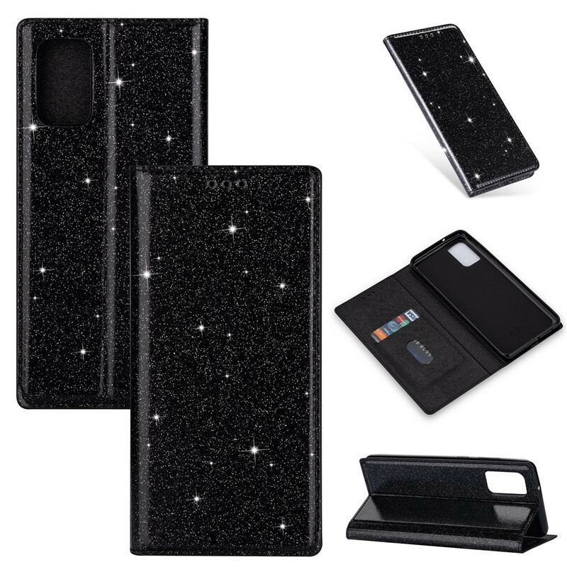 Cover Samsung Galaxy A31 Flip Cover Sequin Stil