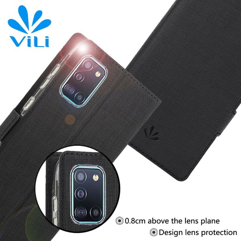 Cover Samsung Galaxy A31 Flip Cover Tekstureret Vili Dmx