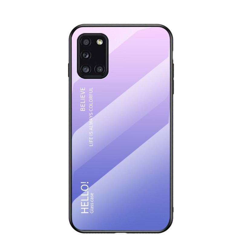 Cover Samsung Galaxy A31 Hærdet Glas Hej