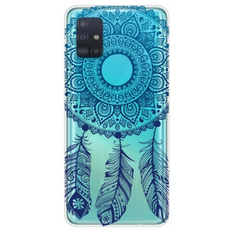 Cover Samsung Galaxy A31 Mandala Med Enkelt Blomst