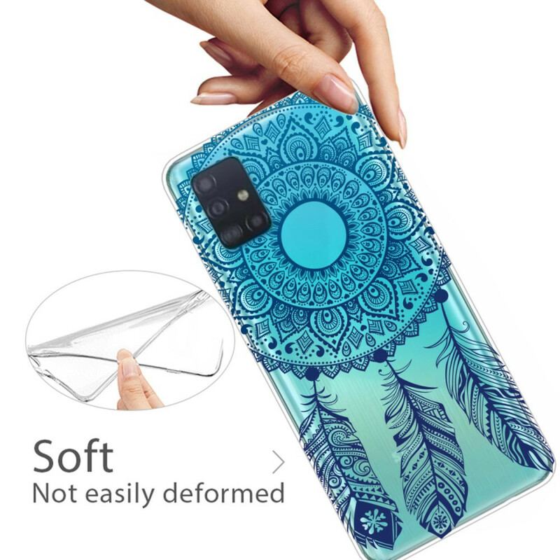 Cover Samsung Galaxy A31 Mandala Med Enkelt Blomst