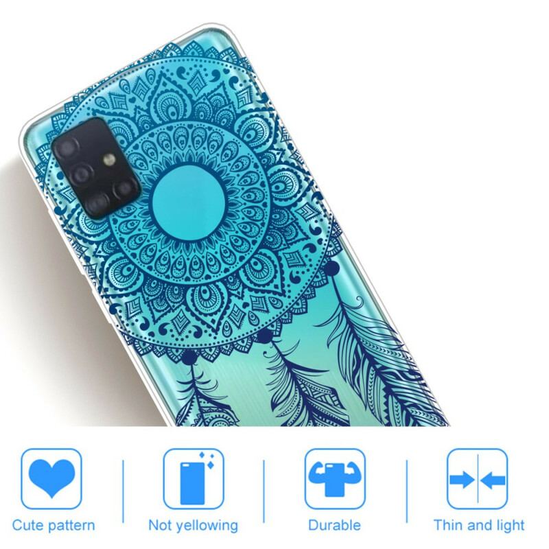 Cover Samsung Galaxy A31 Mandala Med Enkelt Blomst