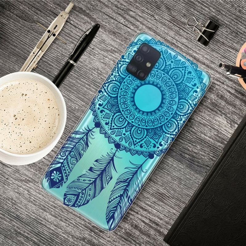 Cover Samsung Galaxy A31 Mandala Med Enkelt Blomst