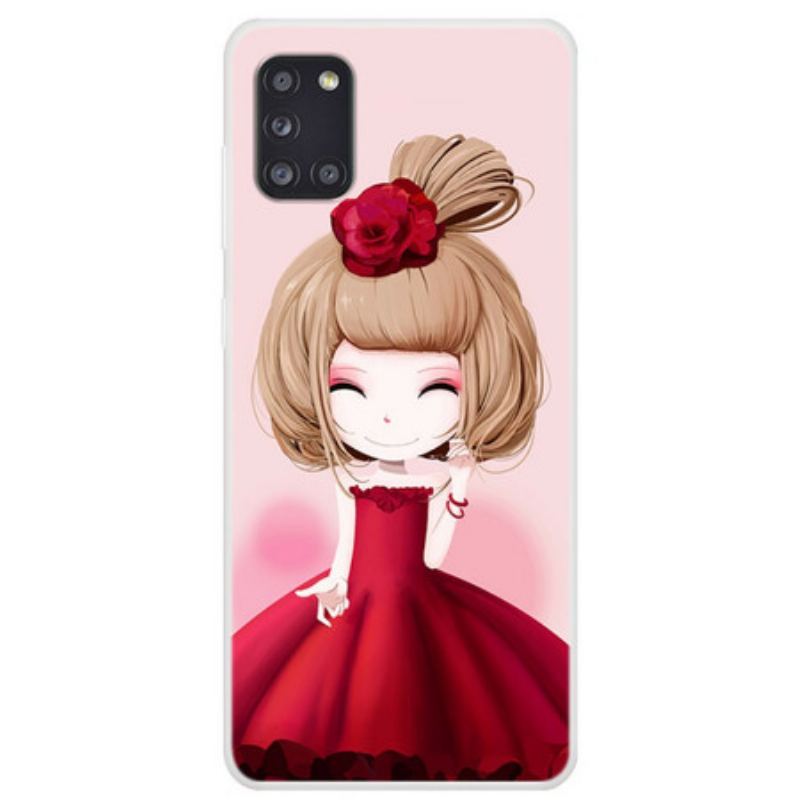 Cover Samsung Galaxy A31 Manga Lady