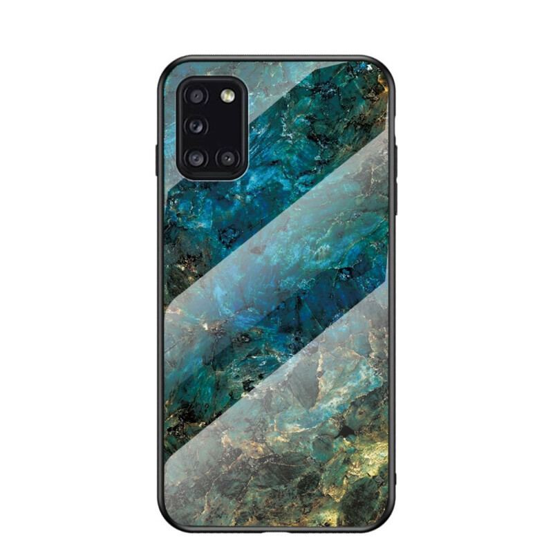 Cover Samsung Galaxy A31 Premium Farver Hærdet Glas