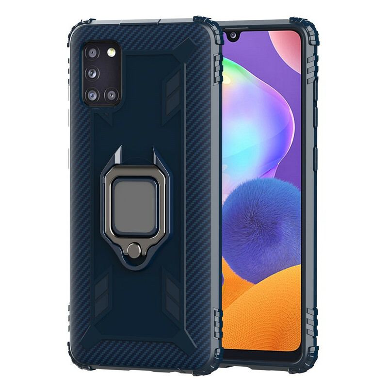 Cover Samsung Galaxy A31 Ring Og Kulfiber