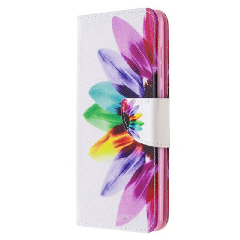 Flip Cover Samsung Galaxy A31 Akvarel Blomst