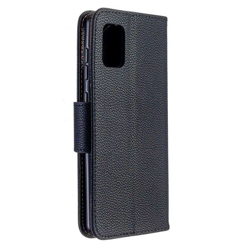 Flip Cover Samsung Galaxy A31 Læder Cover Litchi Rabat Oblique