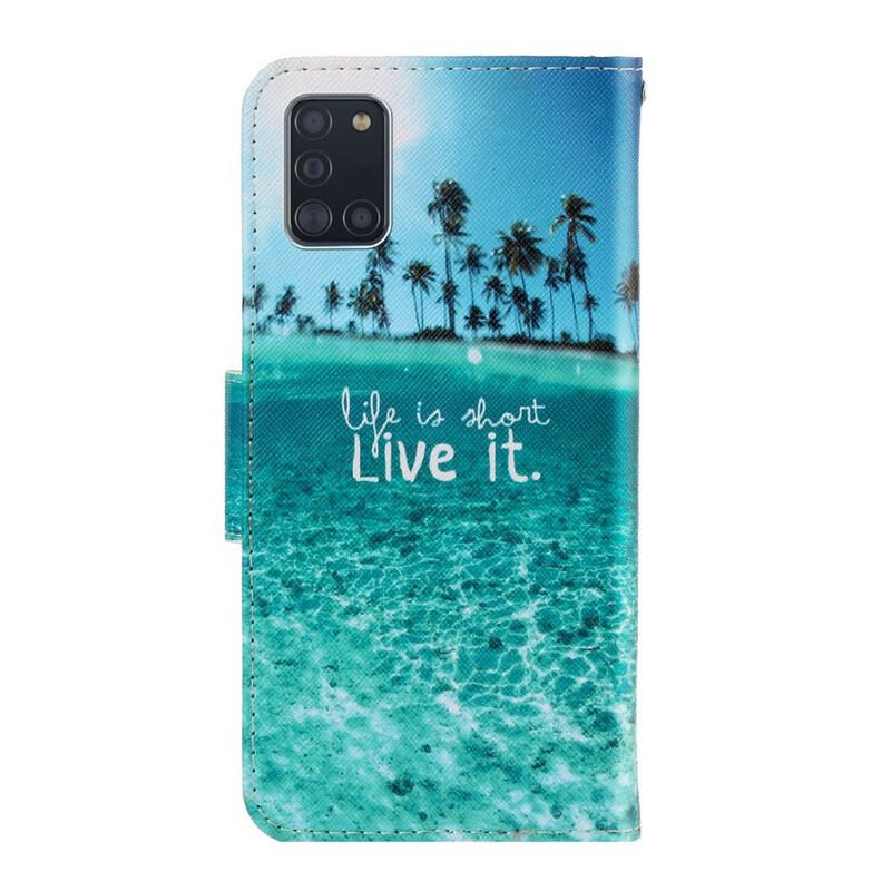 Flip Cover Samsung Galaxy A31 Med Snor Live It At Lanyard