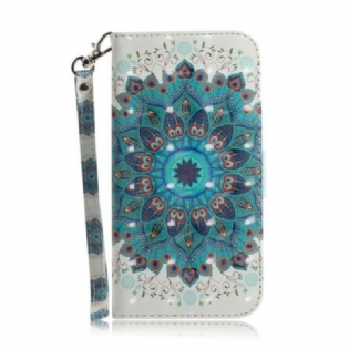 Flip Cover Samsung Galaxy A31 Med Snor Mesterlig Mandala Med Rem