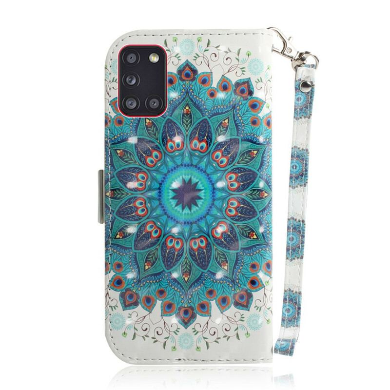 Flip Cover Samsung Galaxy A31 Med Snor Mesterlig Mandala Med Rem