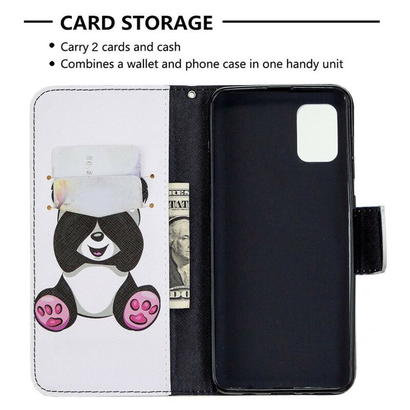 Flip Cover Samsung Galaxy A31 Panda Sjov