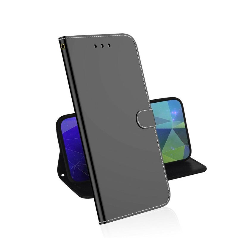 Flip Cover Samsung Galaxy A31 Spejlcover I Imiteret Læder