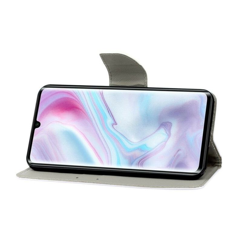 Læder Cover Samsung Galaxy A31 Sommerfugle Og Snor