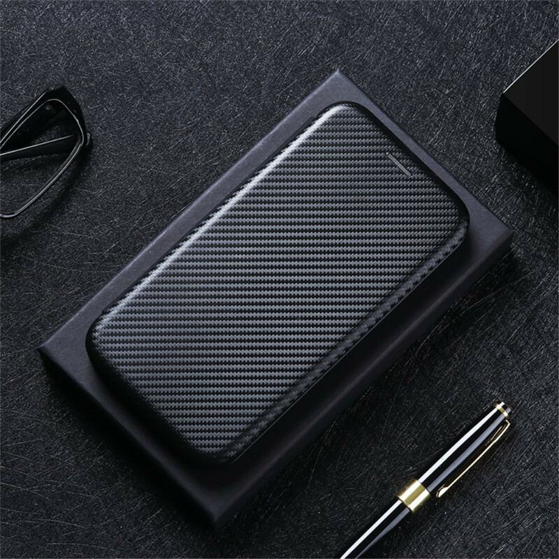 Cover Oppo Find X3 Pro Flip Cover Farvet Carbon Silikone