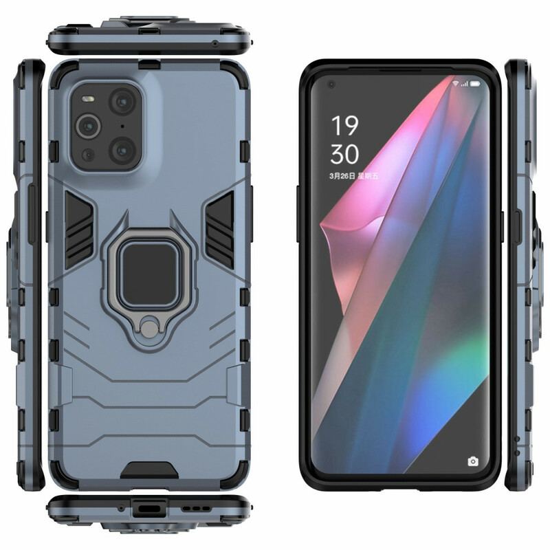 Cover Oppo Find X3 Pro Ring Resistent