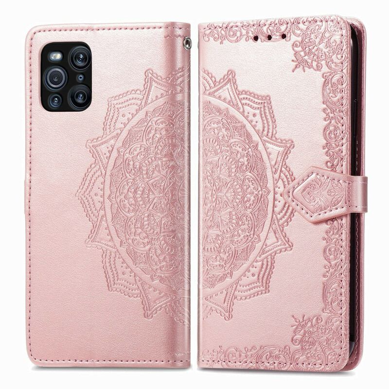 Flip Cover Oppo Find X3 Pro Mandala Middelalder