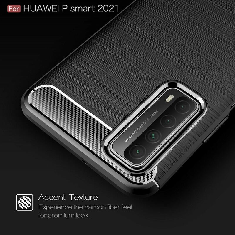 Cover Huawei P Smart 2021 Børstet Kulfiber