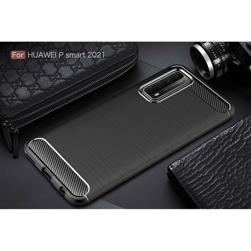 Cover Huawei P Smart 2021 Børstet Kulfiber