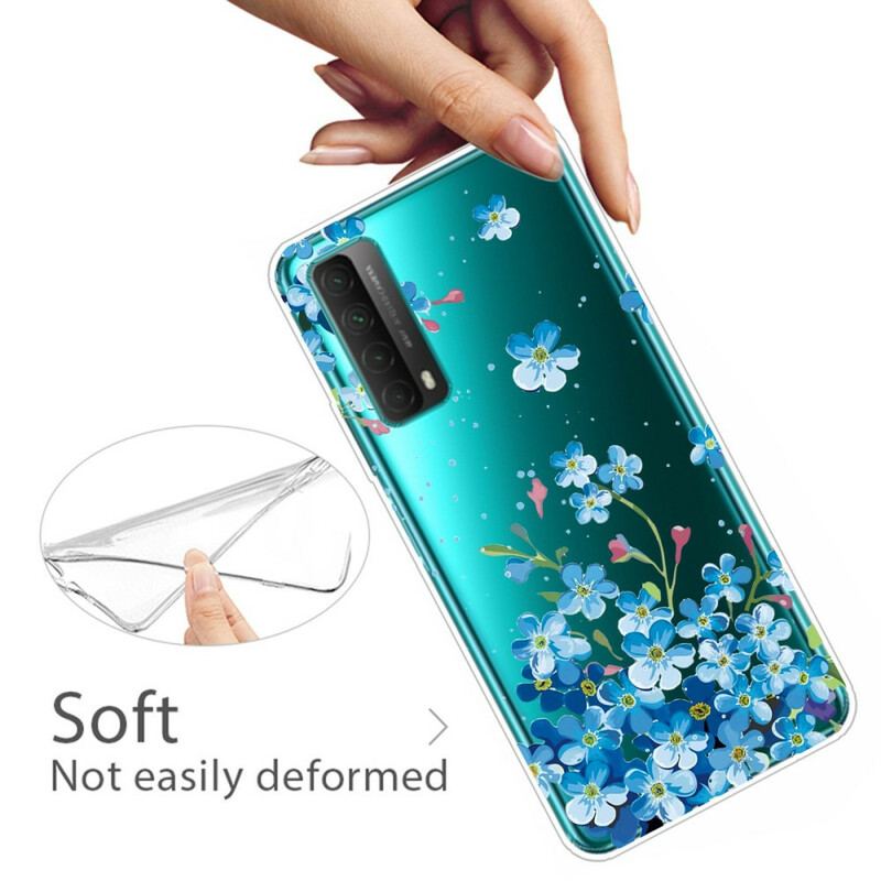 Cover Huawei P Smart 2021 Buket Blå Blomster