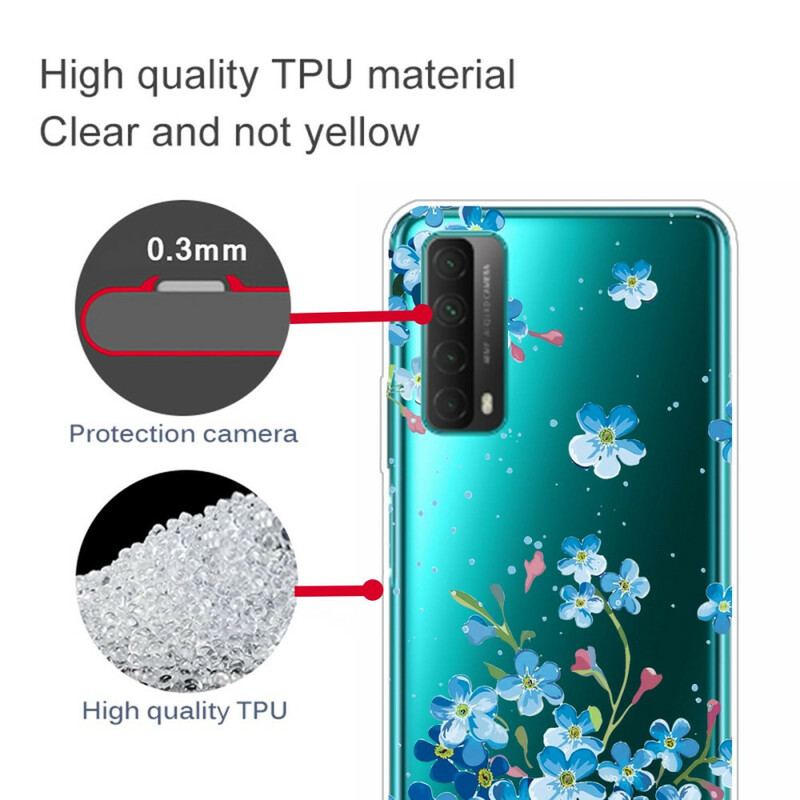 Cover Huawei P Smart 2021 Buket Blå Blomster