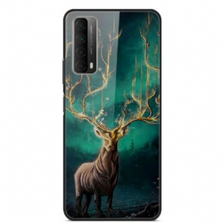 Cover Huawei P Smart 2021 Deer King Hærdet Glas