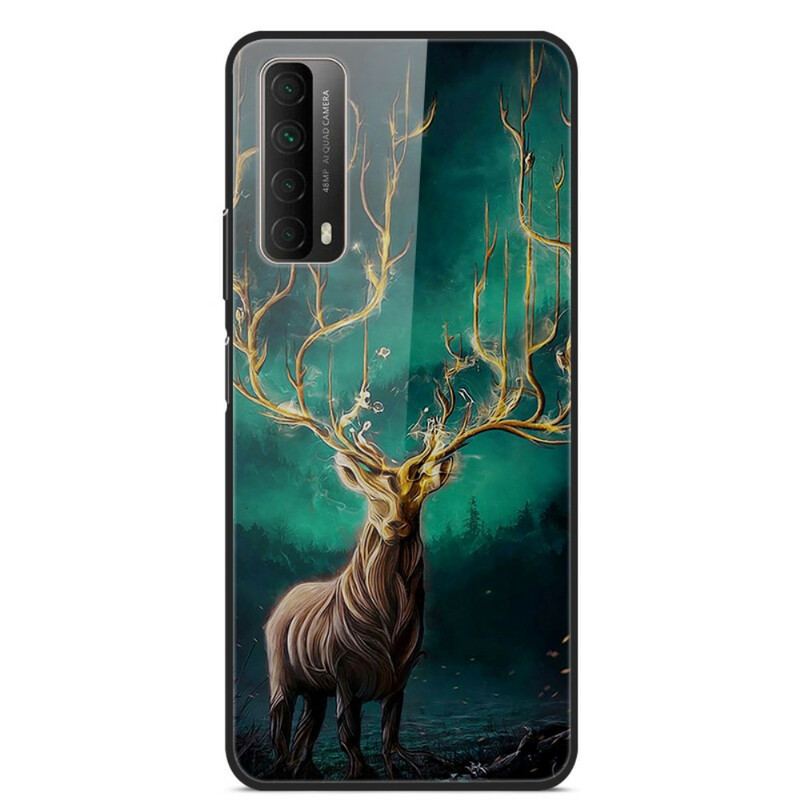 Cover Huawei P Smart 2021 Deer King Hærdet Glas