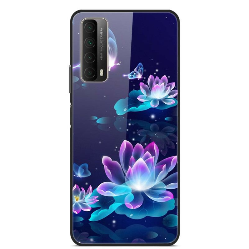 Cover Huawei P Smart 2021 Fancy Flowers Hærdet Glas