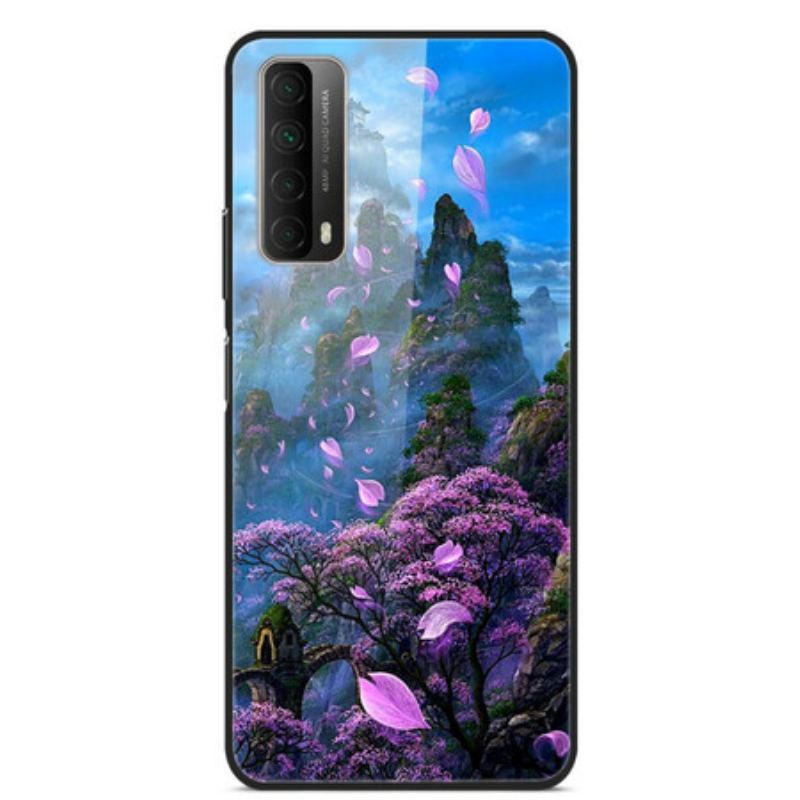 Cover Huawei P Smart 2021 Fantasy Landskab Hærdet Glas