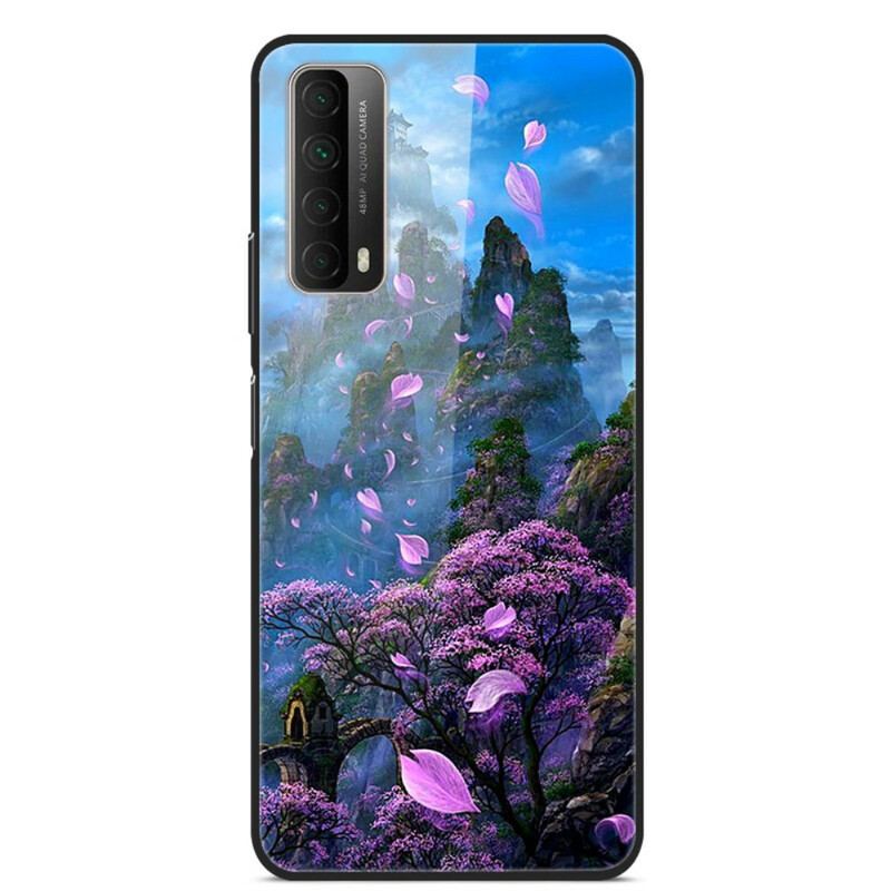 Cover Huawei P Smart 2021 Fantasy Landskab Hærdet Glas