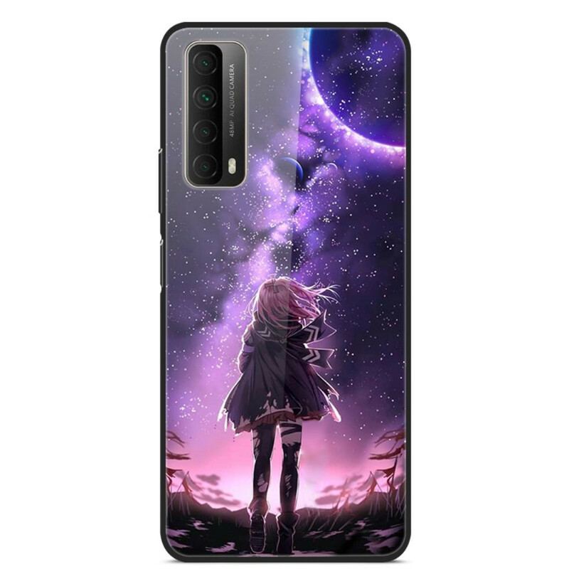 Cover Huawei P Smart 2021 Fantasy Landskab Hærdet Glas