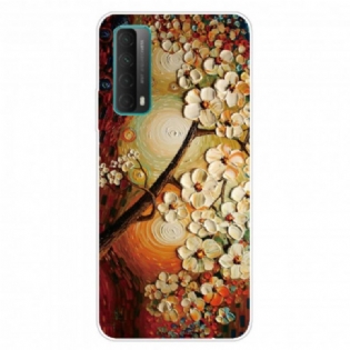 Cover Huawei P Smart 2021 Fleksible Blomster