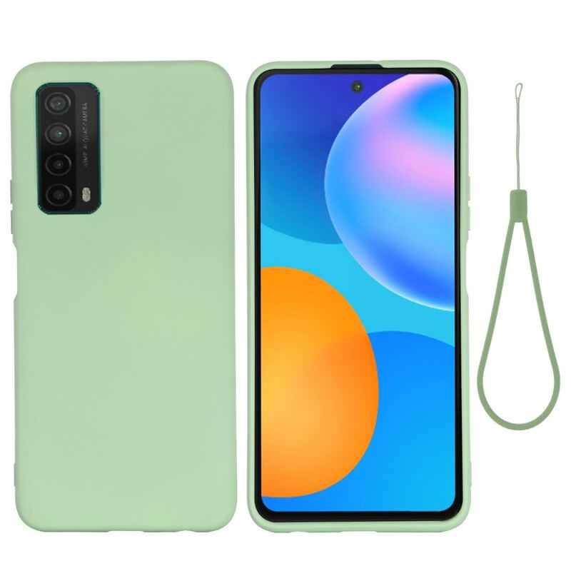 Cover Huawei P Smart 2021 Flydende Silikone Med Snor