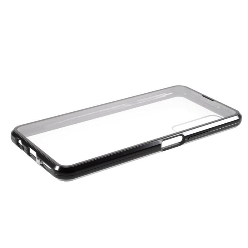 Cover Huawei P Smart 2021 For- Og Bagside Hærdet Glas Og Metal