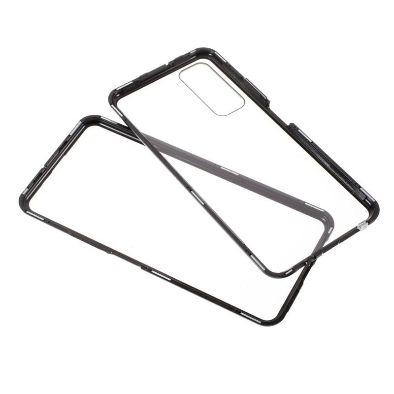 Cover Huawei P Smart 2021 For- Og Bagside Hærdet Glas Og Metal