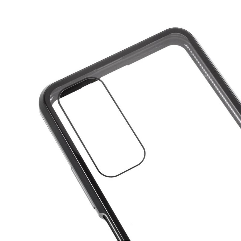 Cover Huawei P Smart 2021 For- Og Bagside Hærdet Glas Og Metal