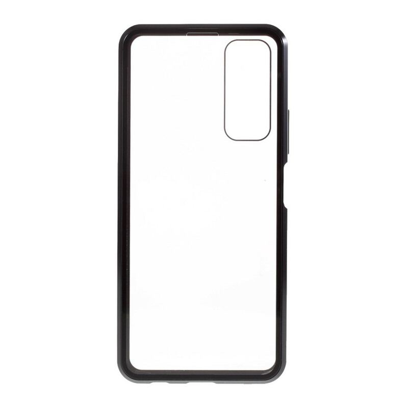 Cover Huawei P Smart 2021 For- Og Bagside Hærdet Glas Og Metal