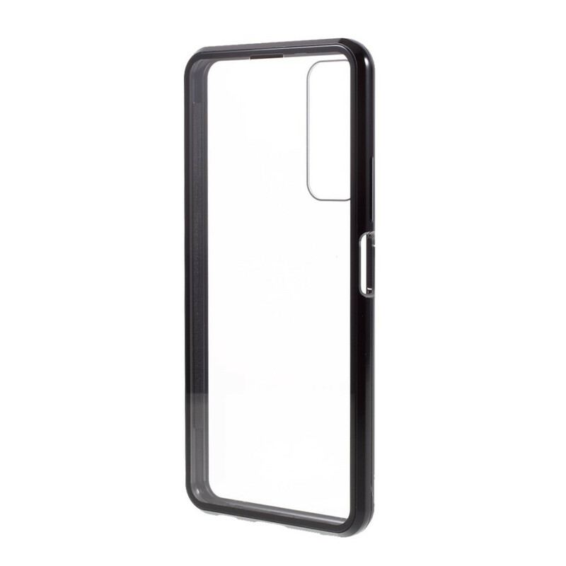 Cover Huawei P Smart 2021 For- Og Bagside Hærdet Glas Og Metal