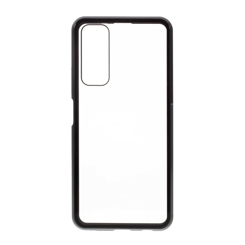 Cover Huawei P Smart 2021 For- Og Bagside Hærdet Glas Og Metal