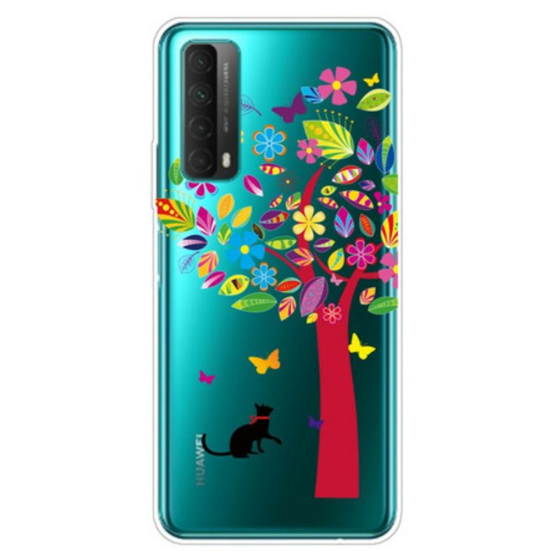 Cover Huawei P Smart 2021 Kat Under Træet