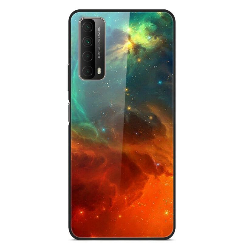 Cover Huawei P Smart 2021 Rød Og Grøn Himmel