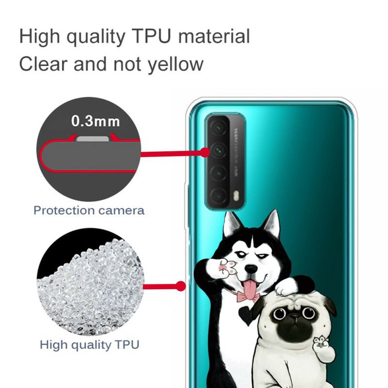 Cover Huawei P Smart 2021 Sjove Hunde