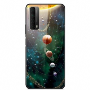 Cover Huawei P Smart 2021 Solsystemet Planet Hærdet Glas