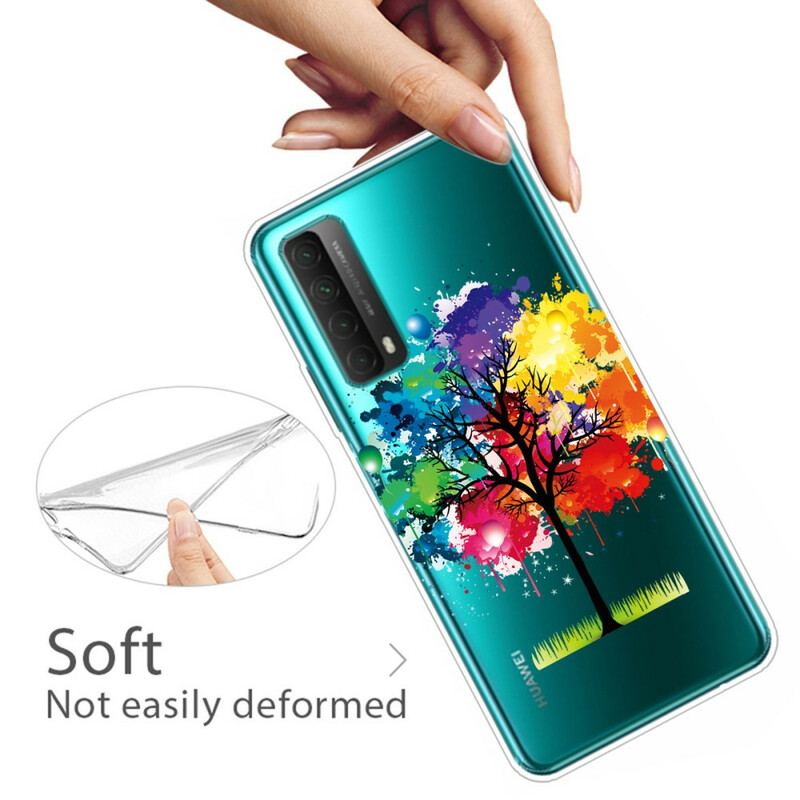 Cover Huawei P Smart 2021 Sømløst Akvareltræ