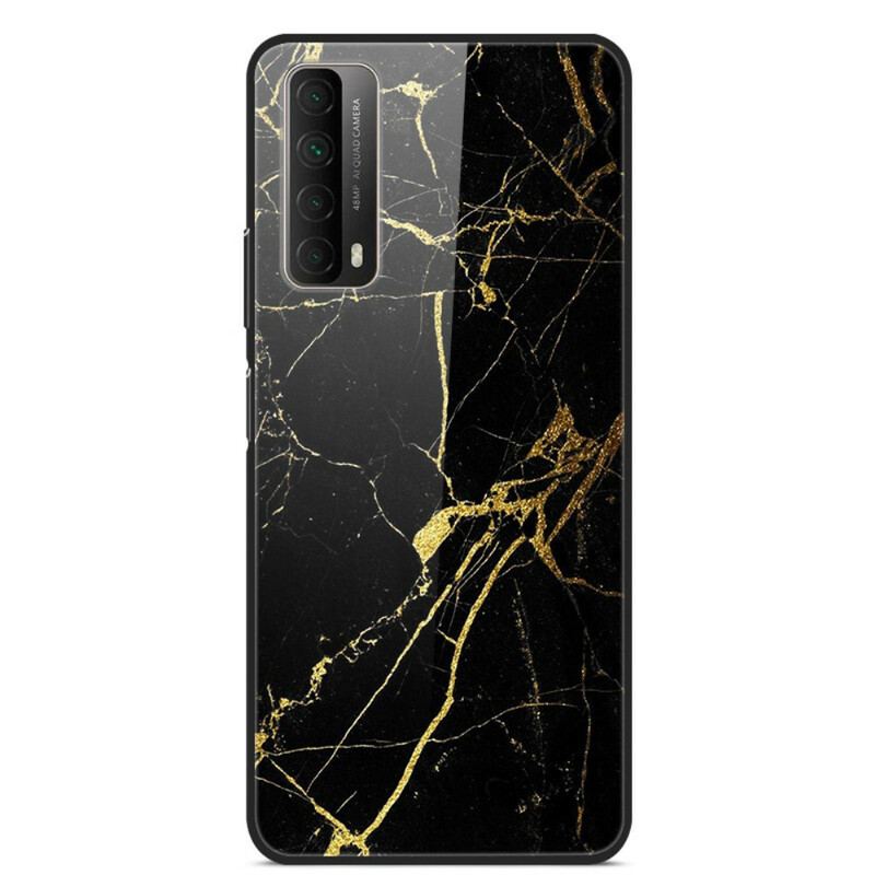 Cover Huawei P Smart 2021 Supreme Marmor Hærdet Glas