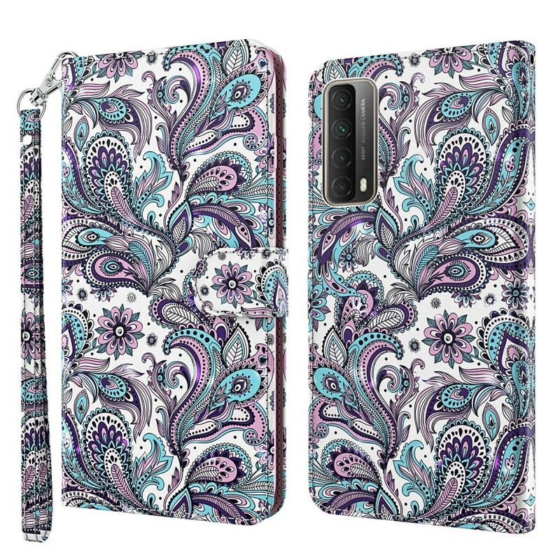 Flip Cover Huawei P Smart 2021 Blomster Mønstre